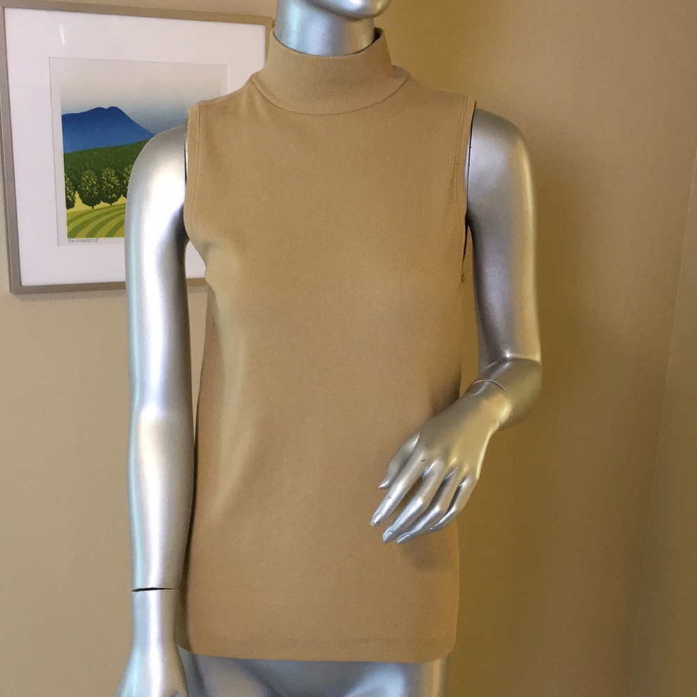 LOFT | Perfect Ribbed Mock Neck Tank Top - Picture 2 of 10